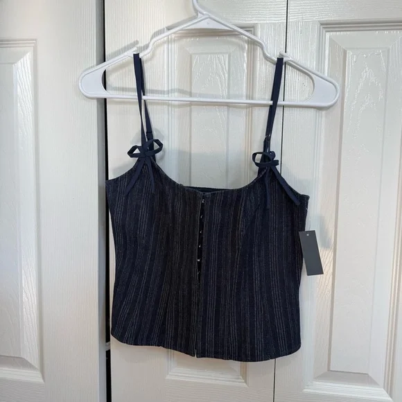 Revolve Lioness Denim Corset Top - size small - Picture 2 of 4